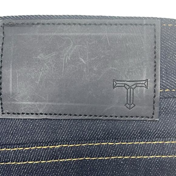 NWOT TRIARCHY Slim Straight Blue Button Fly Jeans Sustainable Men’s Size 40X34 - Picture 10 of 13